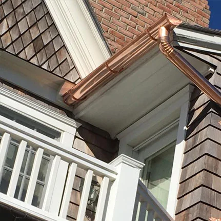 copper gutter installation Huntington Station ny